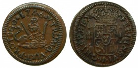 Fernando VI (1746-1759). 1746. 1 maravedí. Segovia. (Cal.716).  Grado: EBC-