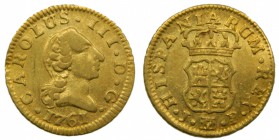 Carlos III (1759-1788). 1761. JP. 1/2 escudo. Madrid. (Cal. 754). Au 1,75 gr. Grado: MBC