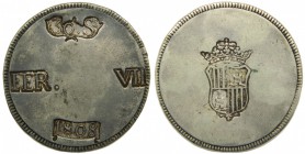 Fernando VII (1808-1833). 1808. 30 sous. Malorca. (Cal. 524). Ag 26,52 gr. Grado: MBC+
