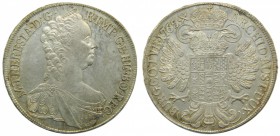 Austria. Taler. 1765. KM#21. (DAV.1149). Ag 28,05 gr. Maria Theresa. House of Habsburg. Thaler. Grado: SC
