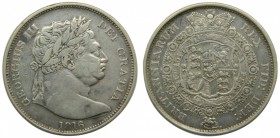 Gran Bretaña. 1/2 crown. 1816. KM#667. Ag 14 gr. Georgius III. 1/2 corona. Grado: MBC