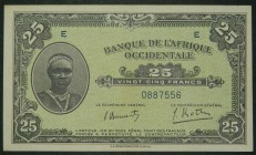 Africa Occidental francesa. 25 francs. 14.12.1942. (Pick 30 a). Banque de l´Afrique Occidentale. 25 francos.  Grado: EBC