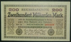Alemania. 200 Milliarden Mark. 15.10.1923. (Pick 121 b).  Grado: EBC