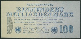 Alemania. 100 Milliarden Mark. 20.10.1923. (Pick 126).  Grado: SC-