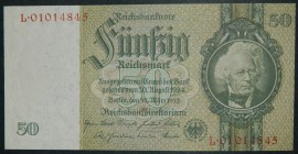 Alemania. 50 Reichsmark. 30.3.1933. (Pick 182 b).  Grado: SC
