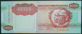 Angola. 10.000 kwanzas. 4.2.1991. (Pick 131 b).  Grado: SC