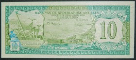 Antillas holandesas. 10 gulden. 14.7.1979. (Pick 16 a).  Grado: SC