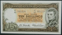 Australia. 10 shillings. ND. (1961-65). (Pick 33 a). Commonwealth of Australia. Grado: SC