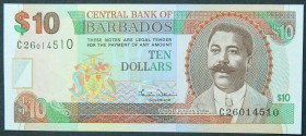 Barbados. 10 dollars. ND (1999). (Pick 56). 10 dólares.  Grado: SC
