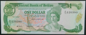 Belize. 1 dollar. 1.1.1987. (Pick 47 a). 1 dólar.  Grado: SC