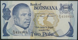 Botswana. 2 Pula. ND (1982). (Pick 7 c).  Grado: SC