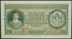 Bulgaria. 250 Leva. 1943. (Pick 65 a).  Grado: SC-