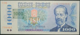 Checoslovaquia. 1000 korun. 1985. (Pick 98 b).  Grado: SC