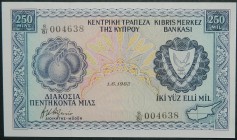 Chipre. 250 mils. 1.6.1982. (Pick 41 c).  Grado: SC