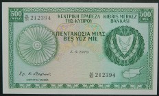 Chipre. 500 mils. 1.9.1979. (Pick 42 c).  Grado: SC