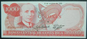 Costa rica. 1000 Colones. 3.10.1990. (Pick 259 a).  Grado: SC-
