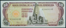 República Dominicana. 50 pesos oro. 1985. (Pick 121 b). Grado: SC-