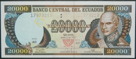 Ecuador. 20.000 sucres. 2.6.1997. (Pick 129 b). Replacemet. Grado: SC-