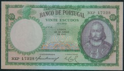 Portugal. 20 escudos. 26.6.1951. (Pick 153 a). Doblez leve en esquina.  Grado: SC-