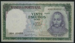 Portugal. 20 escudos. 26.7.1960. (Pick 163). Grado: SC-