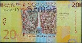 Samoa. 20 tala. ND (2008). (Pick 40 a). Número de serie bajo.  Grado: SC