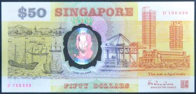Singapur. 50 dollars. ND (1990). (Pick 31). 50 dólares. Polymer. Grado: SC