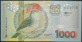 Surinam. 1000 gulden. 1.1.2000. (Pick 151). Marquita de la banda.  Grado: EBC+/SC-
