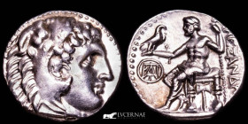 Alexander III Magnus Silver Drachm 4,23 g., 18 mm. Miletos 336-323 B.C extremely fine