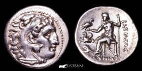 Kings of Thrace. Lysimachos Silver Drachm 19 mm, 4,27 G Greek 305-281 BC. Near extremely fine