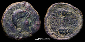 Spain Carmo Bronze As 27,29 g., 33 mm. Carmona - Sevilla 150-80 BC. GVF