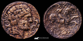 Conterbia Carbica Bronze As 7,97 g., 24 mm. Cuenca 120-80 BC fine