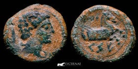 Cese Tarraco (Tarragona) bronze Quadrans 3 g, 15 mm Tarraco 120-50 B.C. Good fine