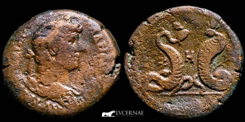 Roman Provincial. EGYPT. Alexandria. Hadrian (117-138 AD.). Æ drachm (21,51 g., ...