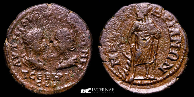 Roman Provincial

Gordian III, with Tranquillina, Æ26 of Anchialus, Thrace. AD 2...