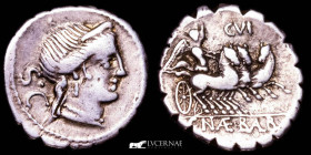 C. Naevius Balbus Silver Denarius 3.81 g. 19 mm. Rome 79 B.C. gVF