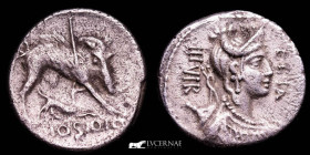 C. Hosidius C. f. Geta Silver Denarius 3,60 g 18 mm Rome 68 B.C. good very fine