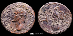 Divus Augustus, under Tiberius Bronze Dupondius 9,86 g., 29 mm. Rome 14-37 AD. good fine