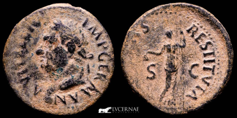 Roman Empire - Vitellius, (A.D. 69). AE As (9,90 g. 28 mm.), Spanish Tarraco min...