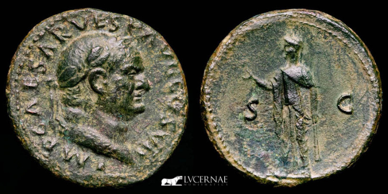 Roman Empire. - Vespasian, AD 69-79.- Æ As. Rome, AD 76. (10.90 g. 28 mm.)

IMP ...