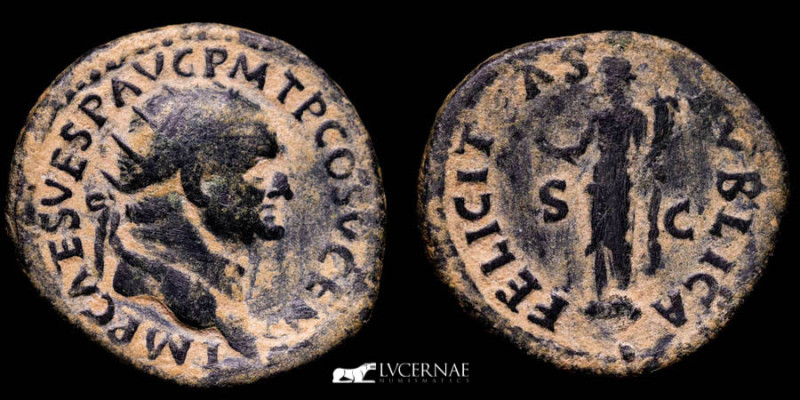 Roman Empire - Vespasian (69-79 A.D.) Æ Dupondius (12,81 g., 26 mm.). Rome, AD 7...