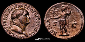 Vespasian (69-79 AD) bronze Sestertius 25,36 g. 33 mm. Rome 71 AD Near extremely fine