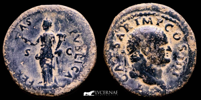 Roman Empire - Titus, as Caesar, Æ Dupondius (13,40 g., 30 mm.). Rome, AD 73. 

...