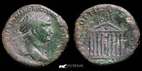 Trajan Æ Bronze Sestertius 20.99 g. 33 mm. Rome 98-117 A.D. gVF