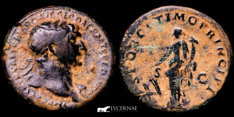 Roman Empire - Trajan (98-117 A.D.) Æ Sestertius (24,95 g., 33 mm.). Rome, AD 10...