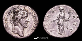 Antoninus Pius Silver Denarius 3,28 g 19 mm. Rome 15 A.D. - 200 A.D Good very fine