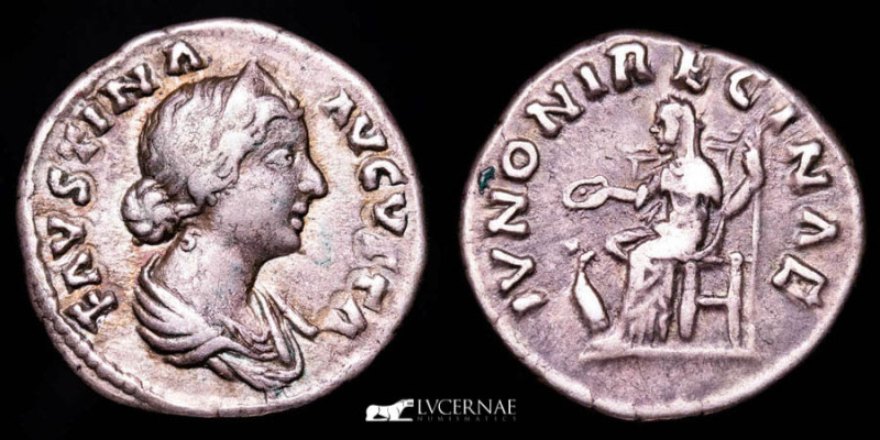 Roman Empire - Faustina junior (147-176 A.D.) silver denarius (3.55 g. 17 mm.) f...