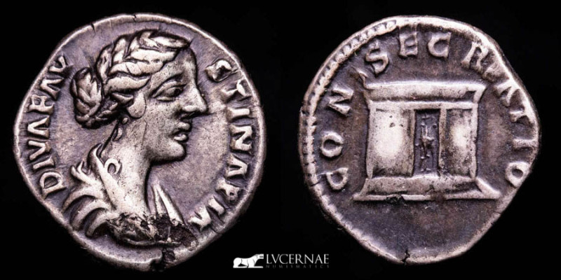 Roman Empire - Diva Faustina II (wife of M. Aurelius) AR Denarius. Rome, AD 176-...