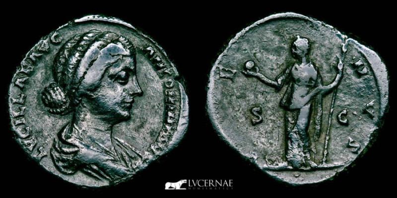 Roman Empire - Lucilla (daughter of M. Aurelius) Ӕ Sestertius. Rome, AD 161-169....