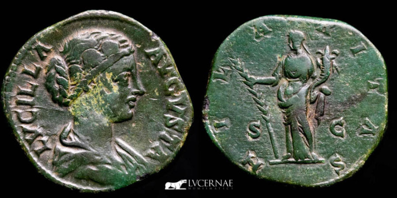 Roman Empire. - Lucilla (Augusta, AD 164-182/3). 
Æ Sertertius, (28,62 g., 30 mm...