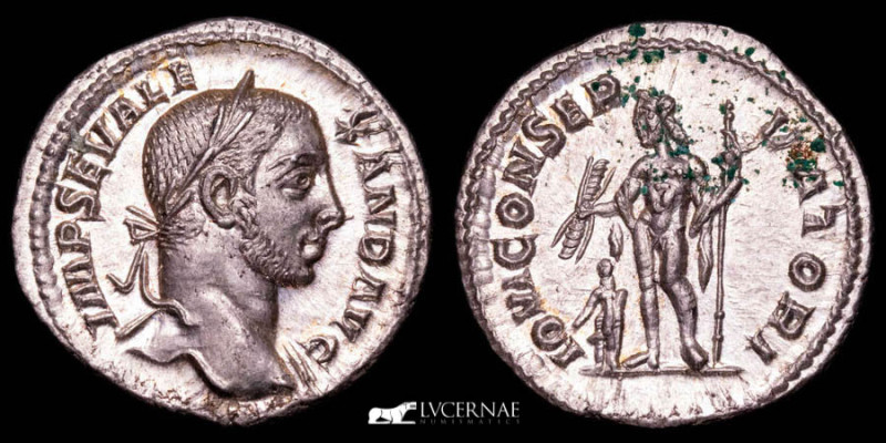 Roman Empire. - Severus Alexander (AD 222-235). 
Silver denarius (3,27 g., 20 mm...